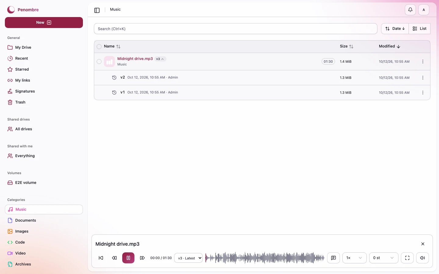 The music player