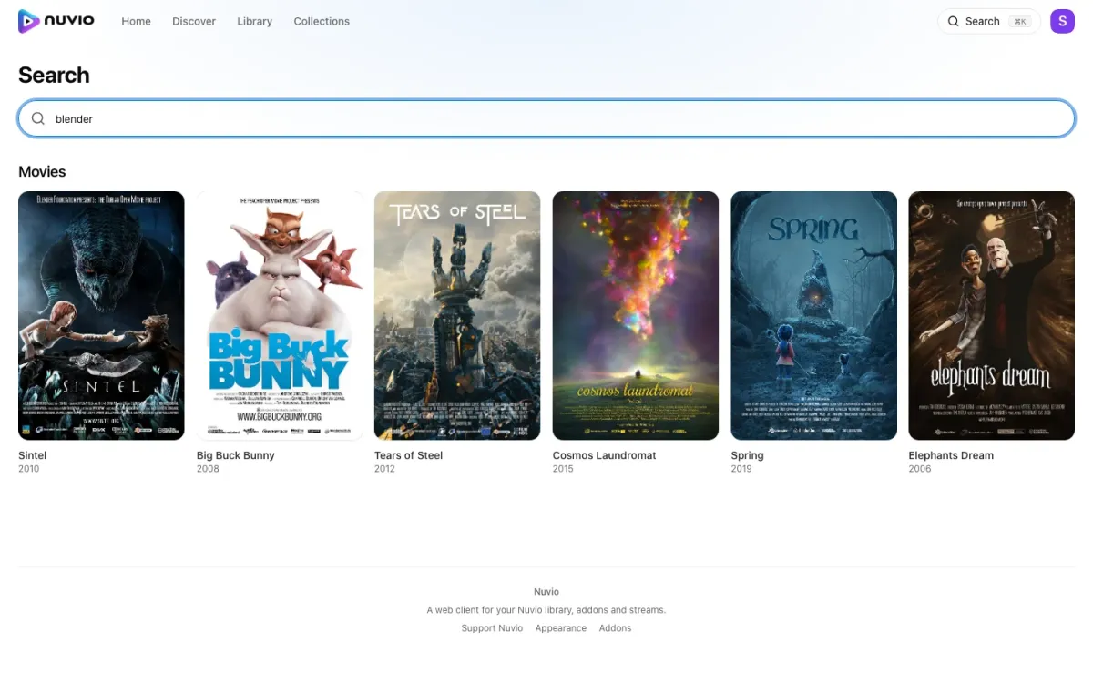 Search results